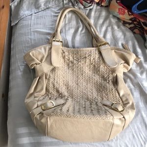 Oversized cream bag